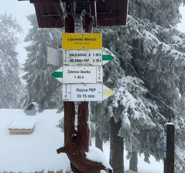 Z żabnicy przez halę boraczą, lipowską i Rysiankę - Żabnica - 1