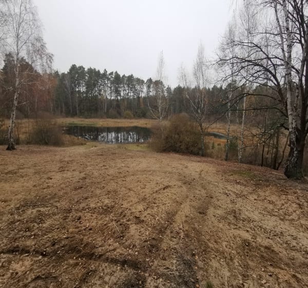 Stacja PKP => las Hermanów, bagno Duża woda i Śródleśne - Pabianice - 1