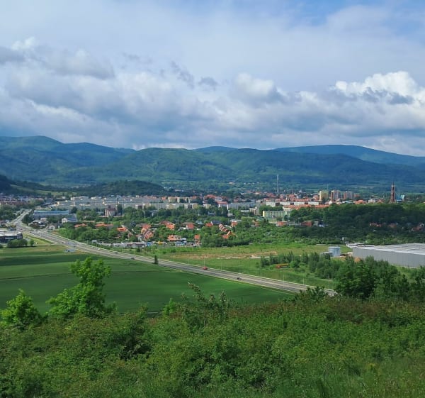 Kłobucznik (Łysajka) panoramiczny widok na Góry Sowie - Bielawa - 1