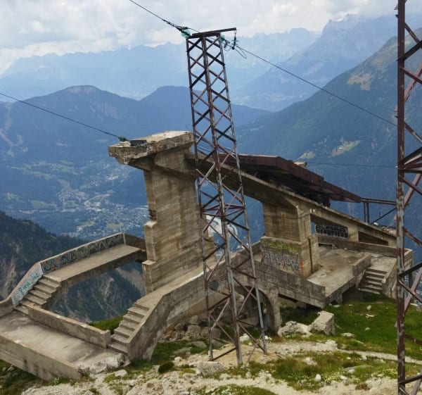 Ancien tracé de l'aiguille du Midi - Chamonix-Mont-Blanc - 1