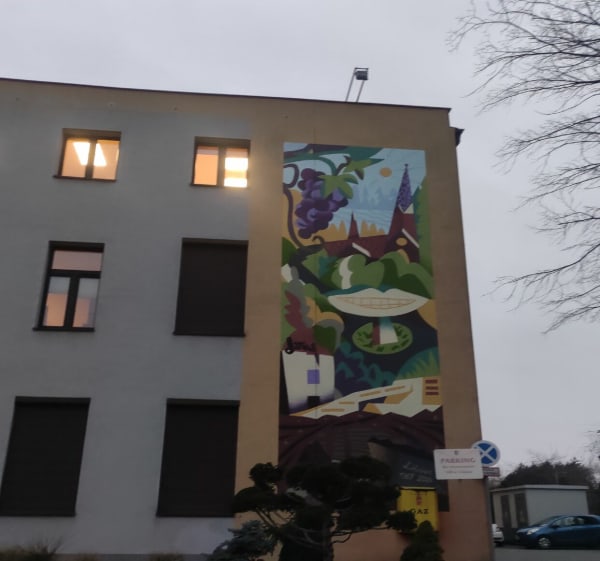Szlakiem Libiąskich murali - Bernadetta  - 1