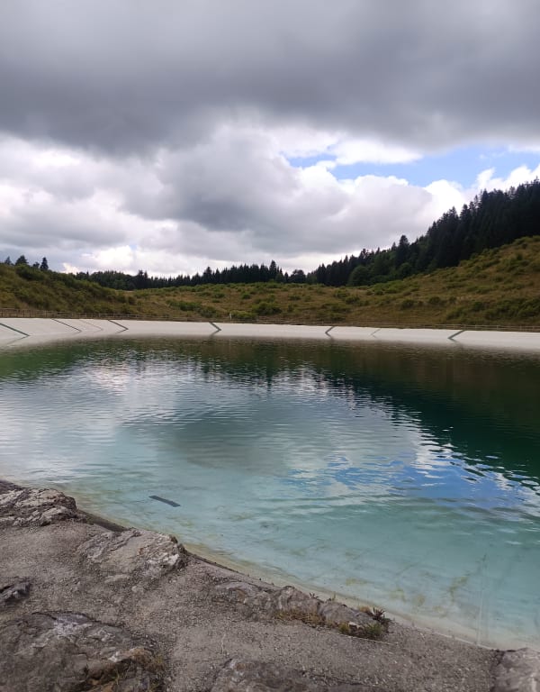 Le réservoir des Brasses par Les Places - Viuz-en-Sallaz - 1