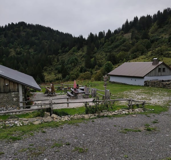 Chalet des Lens depuis le lac des Plagnes - Abondance - 1
