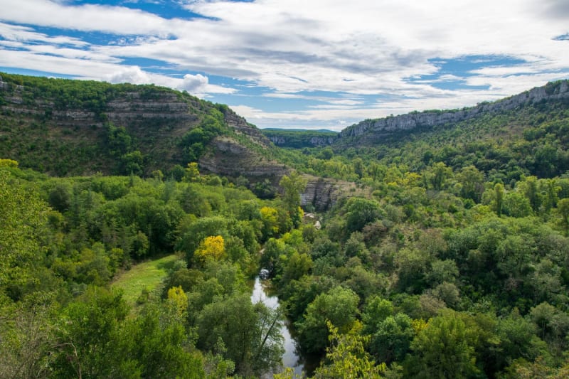 Le vallon du Tiourre dans l'Ardèche