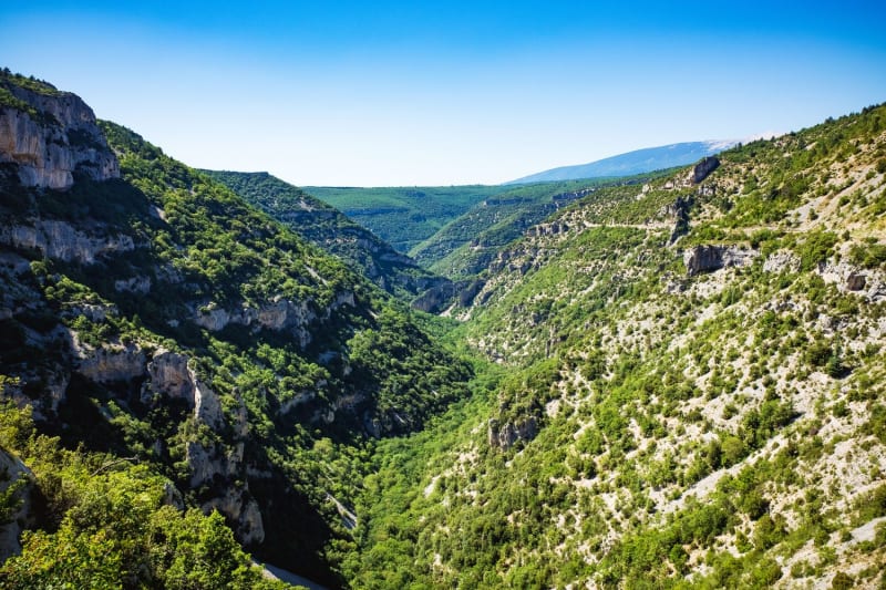 Photo des gorges de la Nesque à proximité de Monieux.