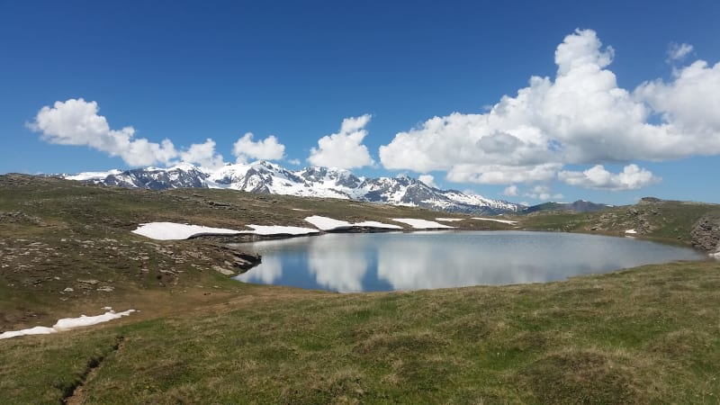 Plateau d'Emparis et sieste avec les marmottes - Col Saint Georges
