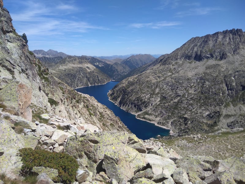 Massif de Néouvielle et bivouac à plus de 3000 depuis le lac d'Oredon - Aragnouet