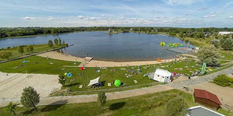 Lac des Dagueys et détente les pieds dans l'eau - Libourne