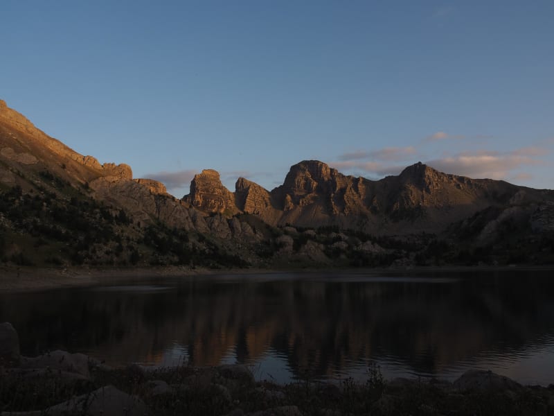 Grimpette au Mont Pelat et bivouac au lac d'Allos - Allos