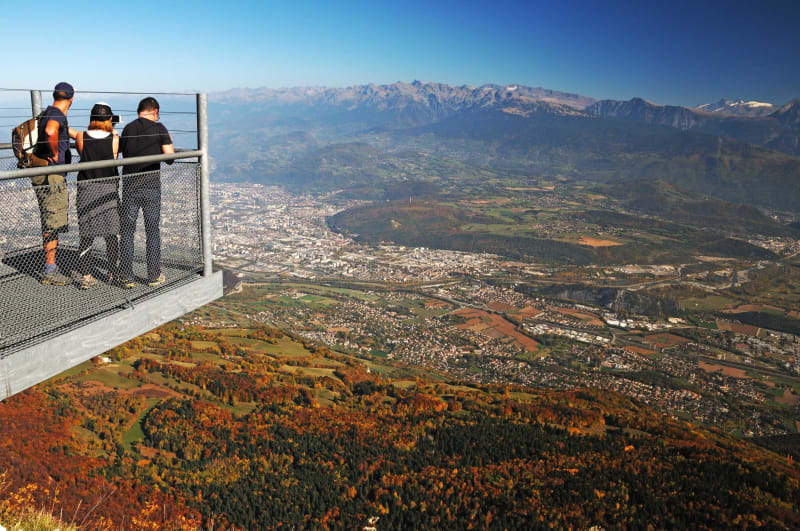 Ongelooflijk uitzicht op Vertige des Cimes en een klein deel van de GR® 91 - La Sierre, Lans-en-Vercors