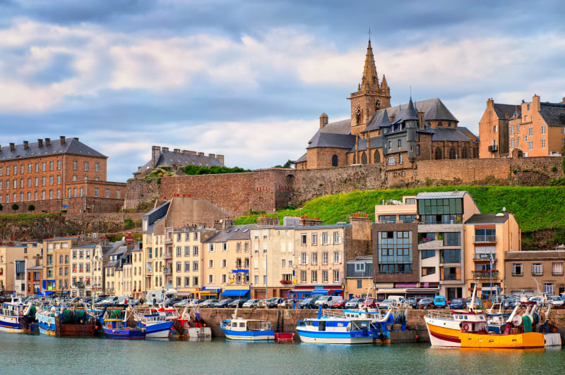 Granville et la pointe du Roc par Hacqueville - Granville