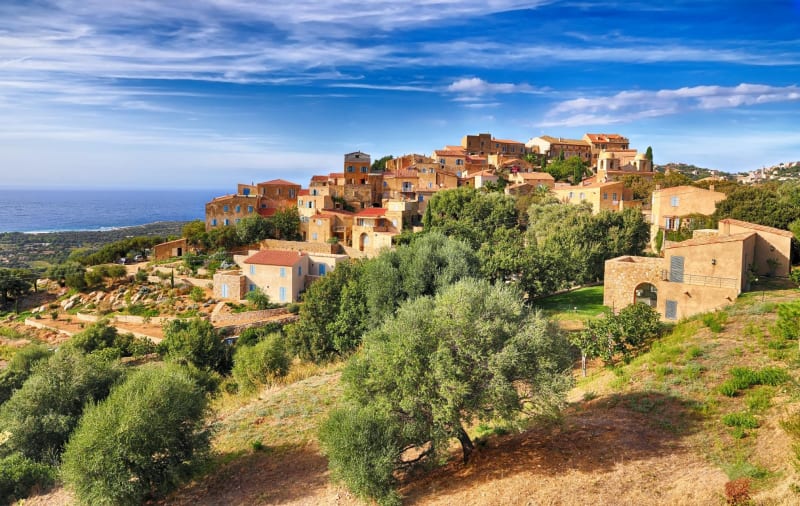 Villages perchés de Balagne et coucher de soleil enivrant - Lumio