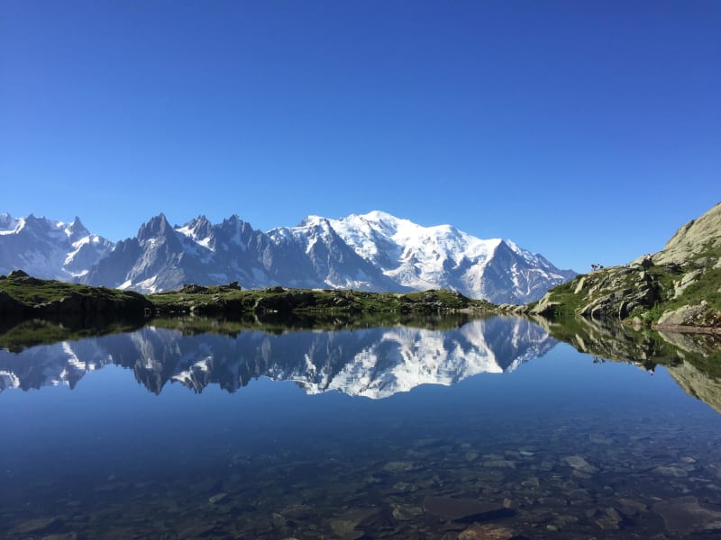 Lac Blanc et sublime panorama au pied du mont Blanc - Tréléchamp-le-Haut