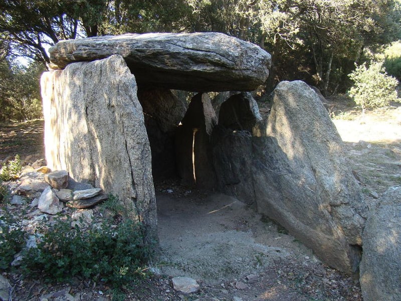 Dolmen la Balma de Na Cristina depuis L'Albère - L'Albère