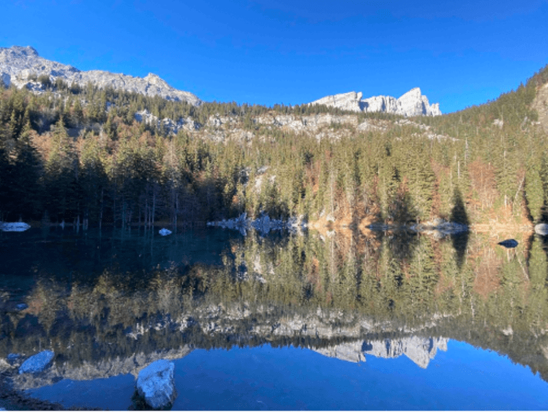 Splendeur du Lac Vert et rando-raquette autour de Servoz - La Côte, Servoz