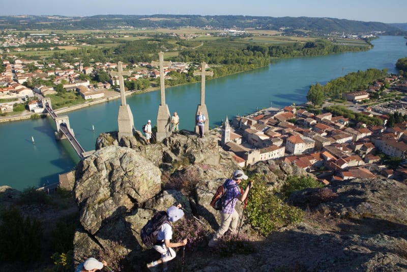 À travers les vergers ardéchois et bords du Rhône - Andance
