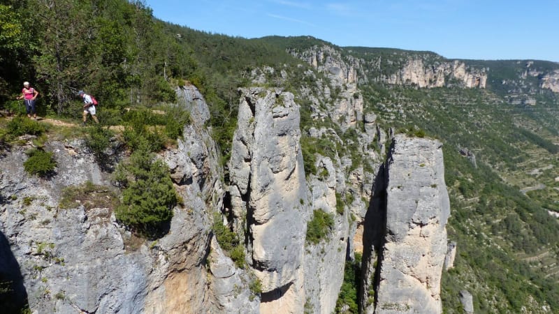 Cassagnes et sensations vertigineuses depuis les falaises - Cassagnes, Saint-Pierre-des-Tripiers