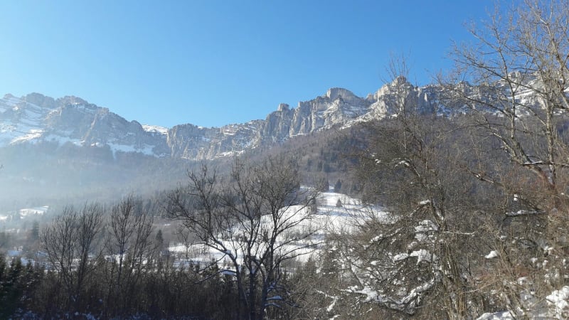 Crête du sans Bec, Col de Marcieu à raquettes - Saint-Michel, Plateau-des-Petites-Roches