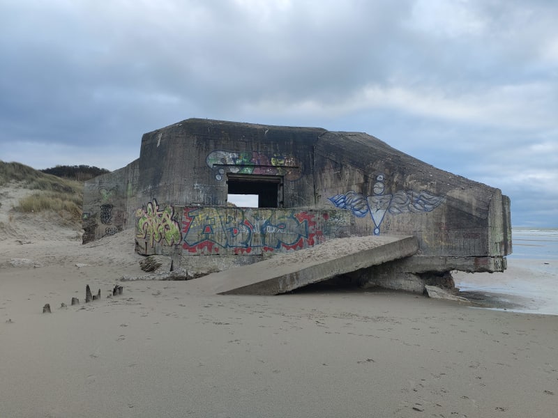 Camiers, la plage Sainte-Cécile et le Mont Saint-Frieux - Camiers