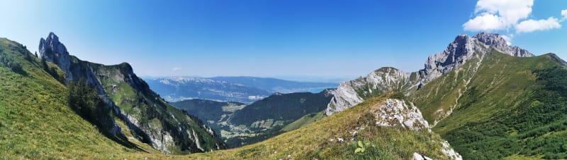 Talloires-Montmin bij La Tournette en uitzicht op het meer van Annecy - Talloires-Montmin