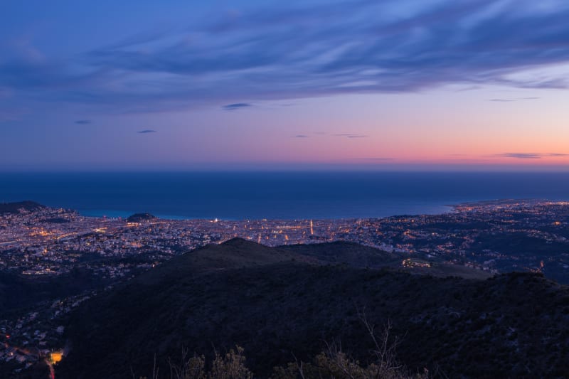 Vadrouille sur les hauteurs de Nice et panorama à 360° - Aspremont