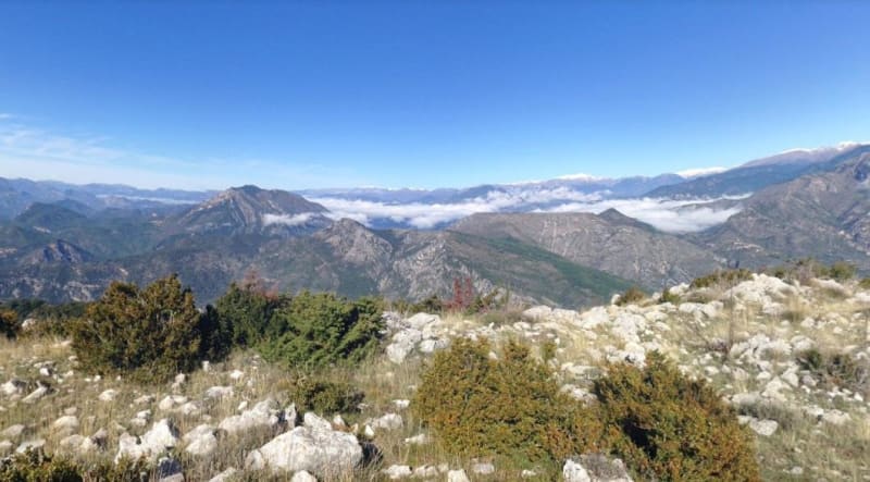 Crète du Mont Férion par le Col du Dragon - Levens
