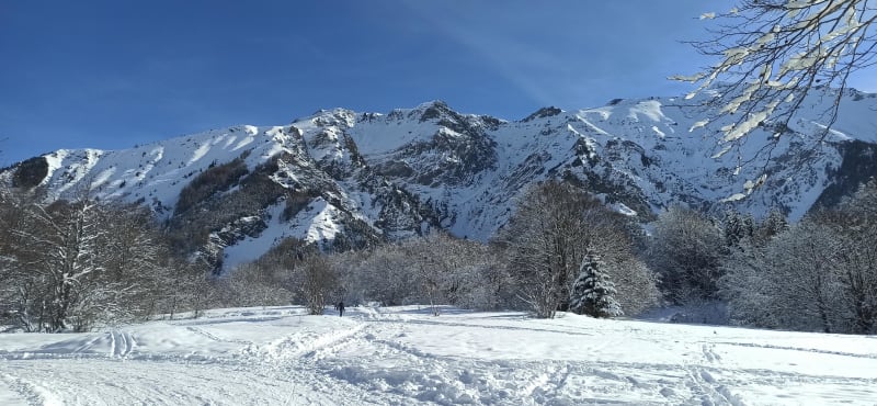 Onder de elzen van de Col d'Ornon en het onbelemmerde uitzicht - Ornon