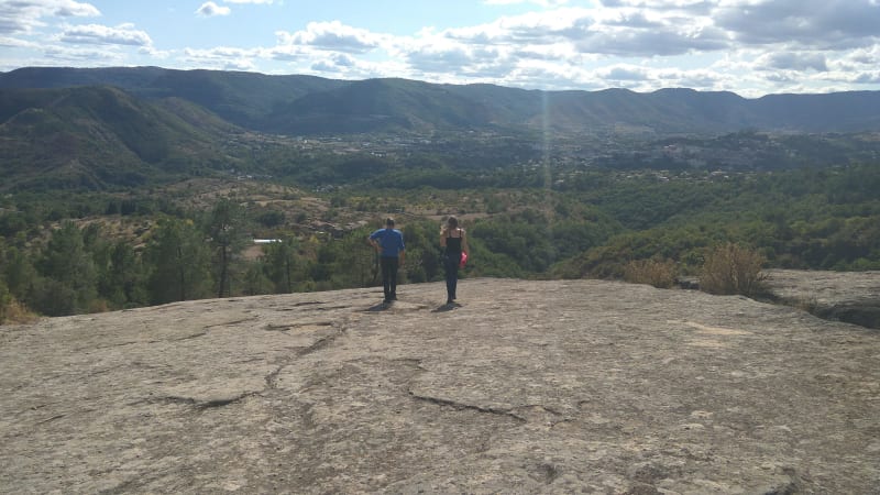 Grottes de la Jaubernie et vues splendides sur Privas - Coux