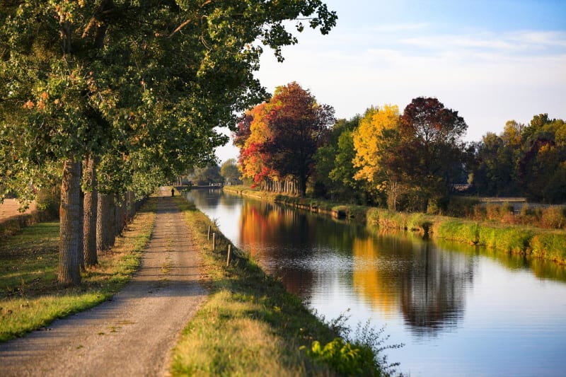 Harnes, terril, canal et chemin de halage - Harnes