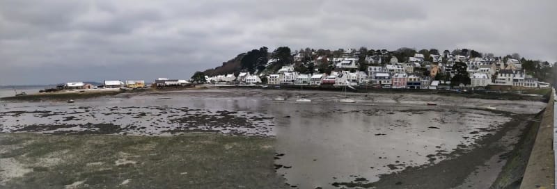 Rade de Morlaix depuis Ploujean et petit patrimoine local - Morlaix