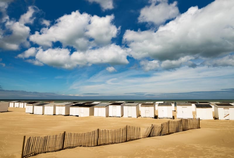 Plage de Calais et de Blériot jusqu'à la base de voile - Calais