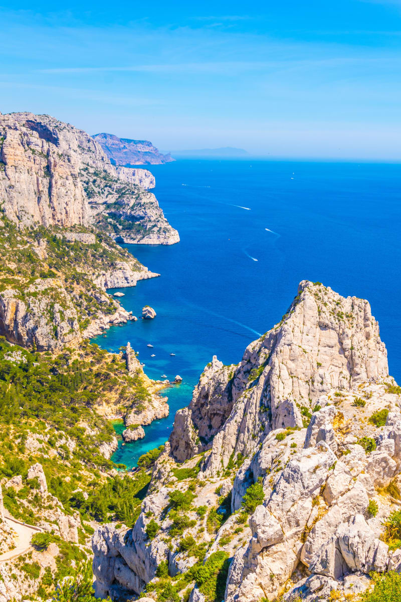 Vues magnifiques au belvédère de la calanque de Sugiton - Luminy, Marseille