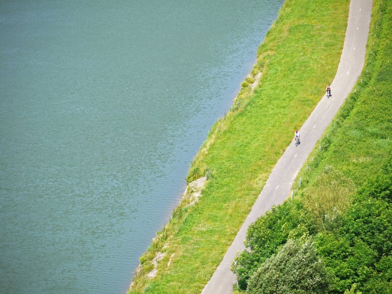 Fleuve de la Meuse et vélo détente depuis Kœur-la-Petite - Kœur-la-Petite