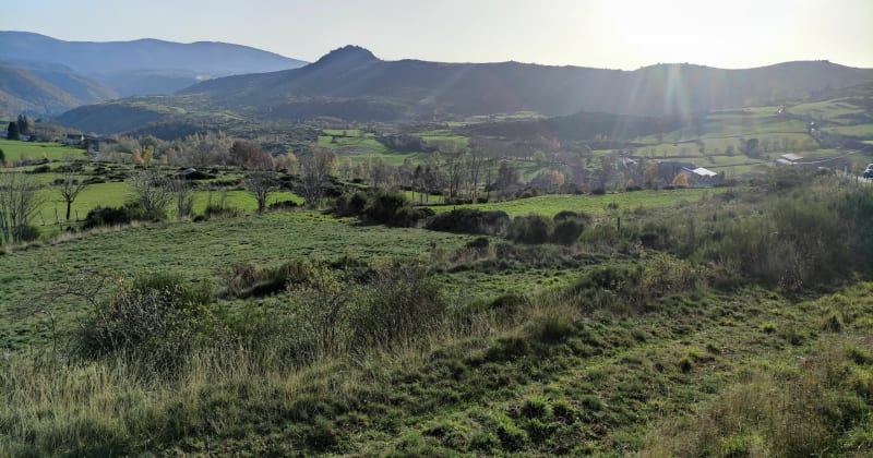 Le Mont Lozère depuis le village de finiels - Pont-de-Montvert-Sud-Mont-Lozère