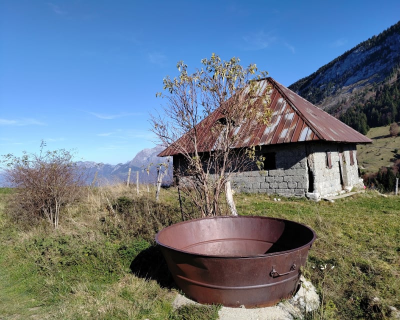 Le Crêt du char depuis le Petit Reposoir - Bellecombe-en-Bauges