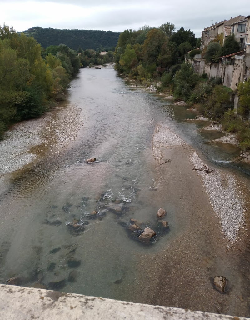Sentier à fleur de rivière entre Crest et Aouste - Crest