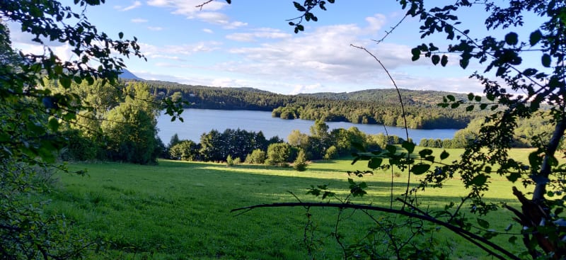Tour du lac d'Aydat et toujours prêt pour le grand bain - Sauteyras