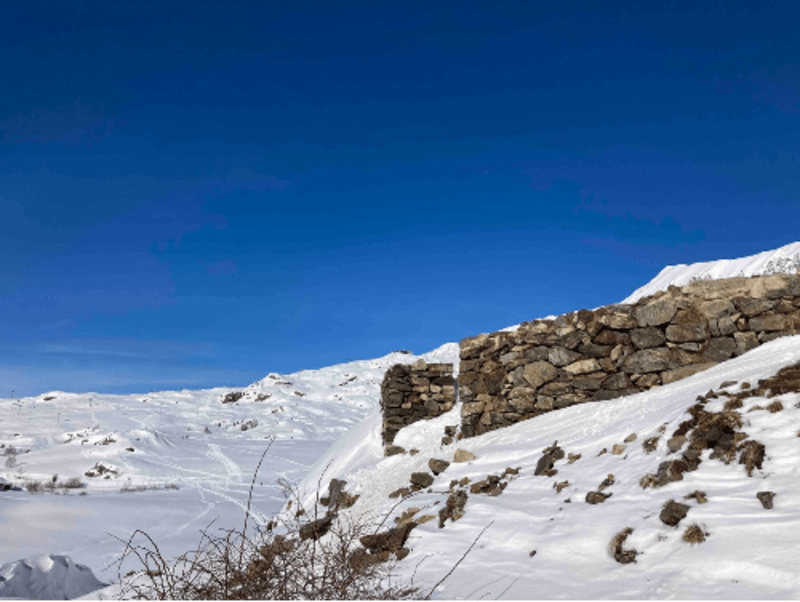 Virée gelée au château du Roi Ladre - Alpe d'Huez