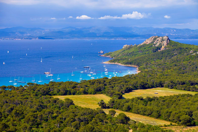 Tour de l'île de Porquerolles et vents marins - Porquerolles