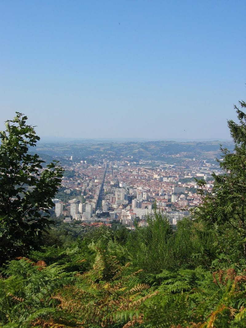 Saint-Etienne en freewheelen op de Col de la République - Saint-Etienne