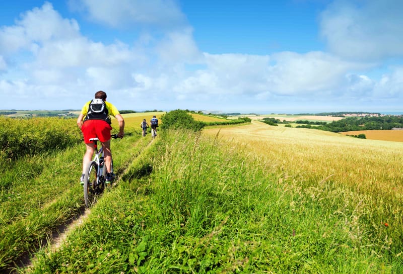 Grande arche de Vauban et VTT à travers bois et champs - Challet