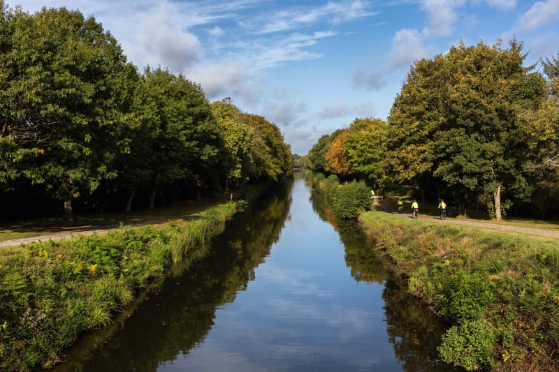 Canal d'Ille-et-Rance à vélo de Betton à Saint-Grégoire - Betton