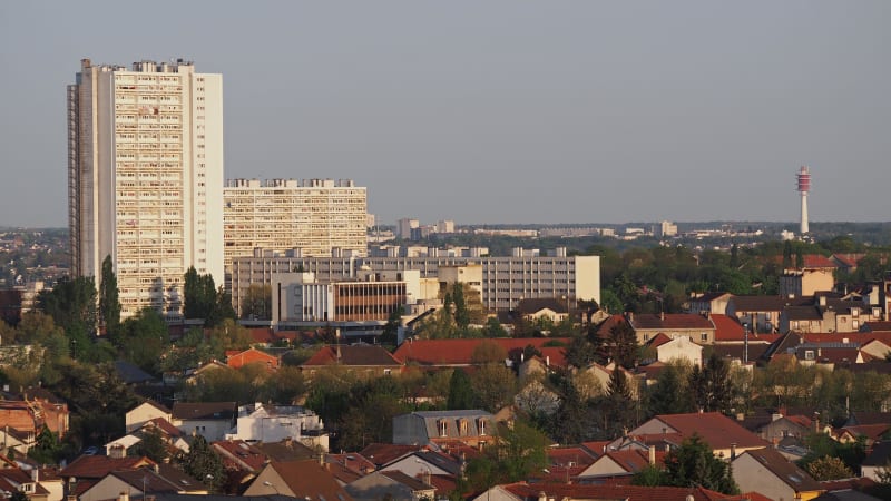 A vélo, au-dessus des carrières de Fontenay-sous-Bois - Fontenay-sous-Bois