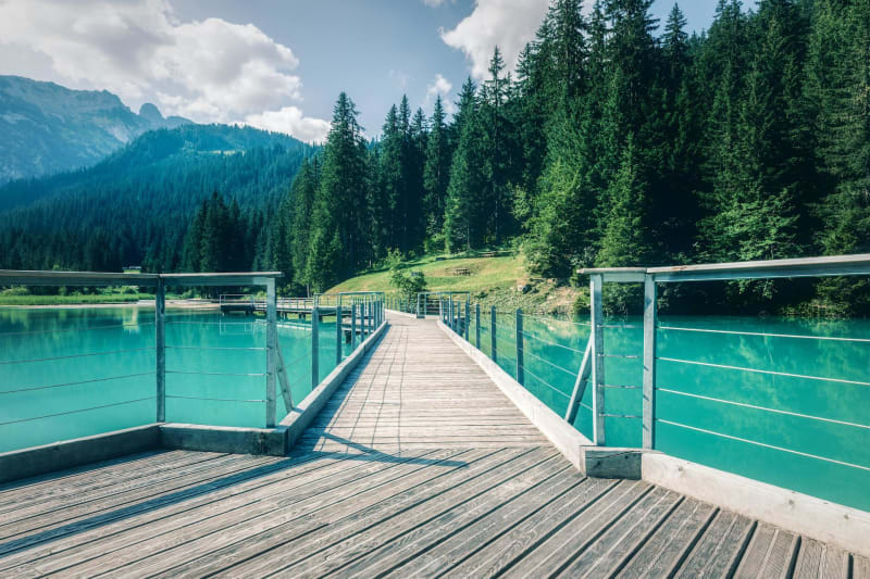 Courchevel et sa promenade agréable au lac de la Rosière - Courchevel