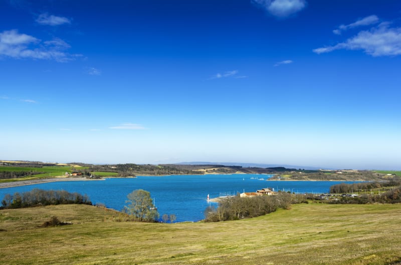 Lac de la Ganguise et boucle originale de Belflou - Saint-Michel-de-Lanès