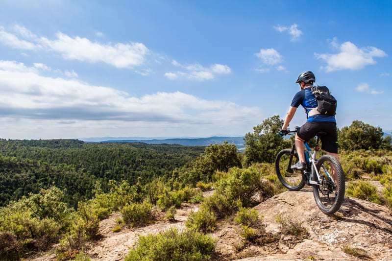 Vues décoiffantes depuis les crêtes à VTT - Bonson