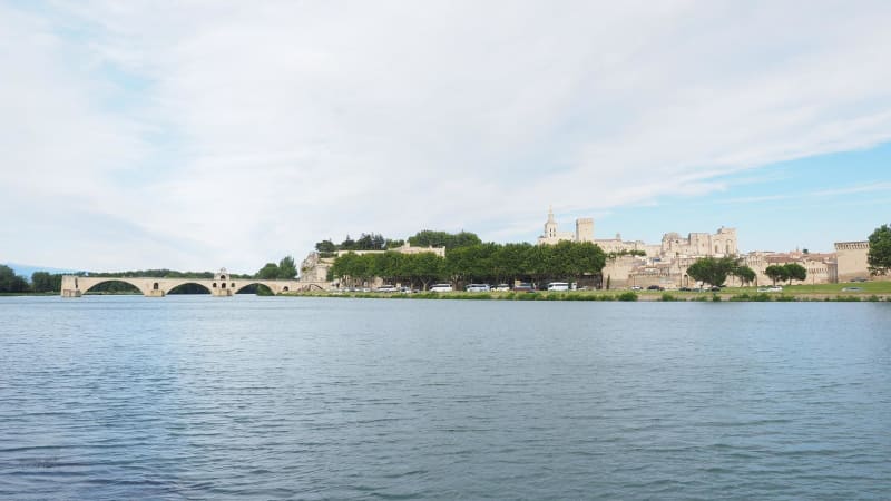Bras du Rhône au départ d'Avignon - Avignon