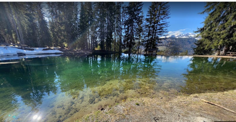 Lac des Evettes, sapins et panoramas - Notre-Dame-de-Bellecombe
