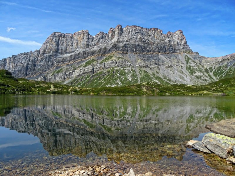 Lac de Pormenaz et reflets des Fiz - Passy