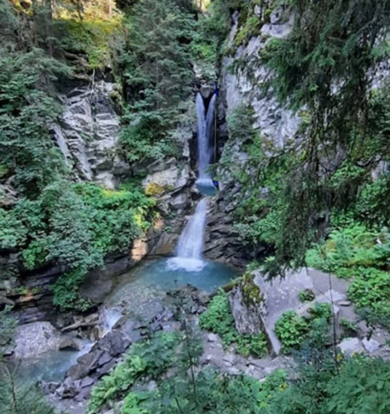 Natuurpad en Belle au Bois-waterval in Megève - Megève